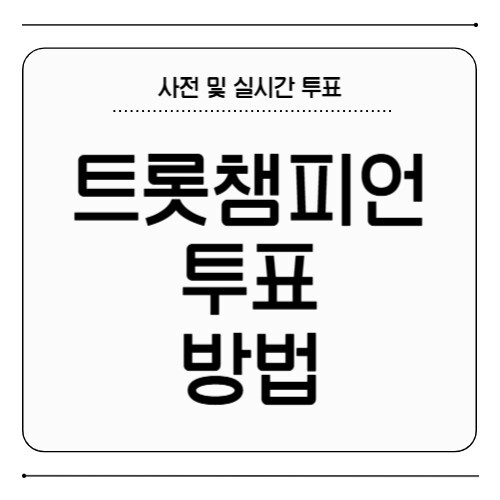 트롯챔피언 투표